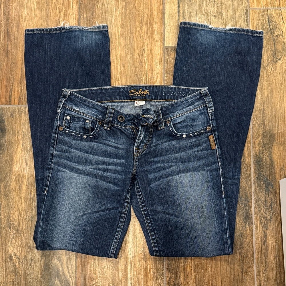 Silver Jeans Women's Dark Blue Boot Cut Jeans